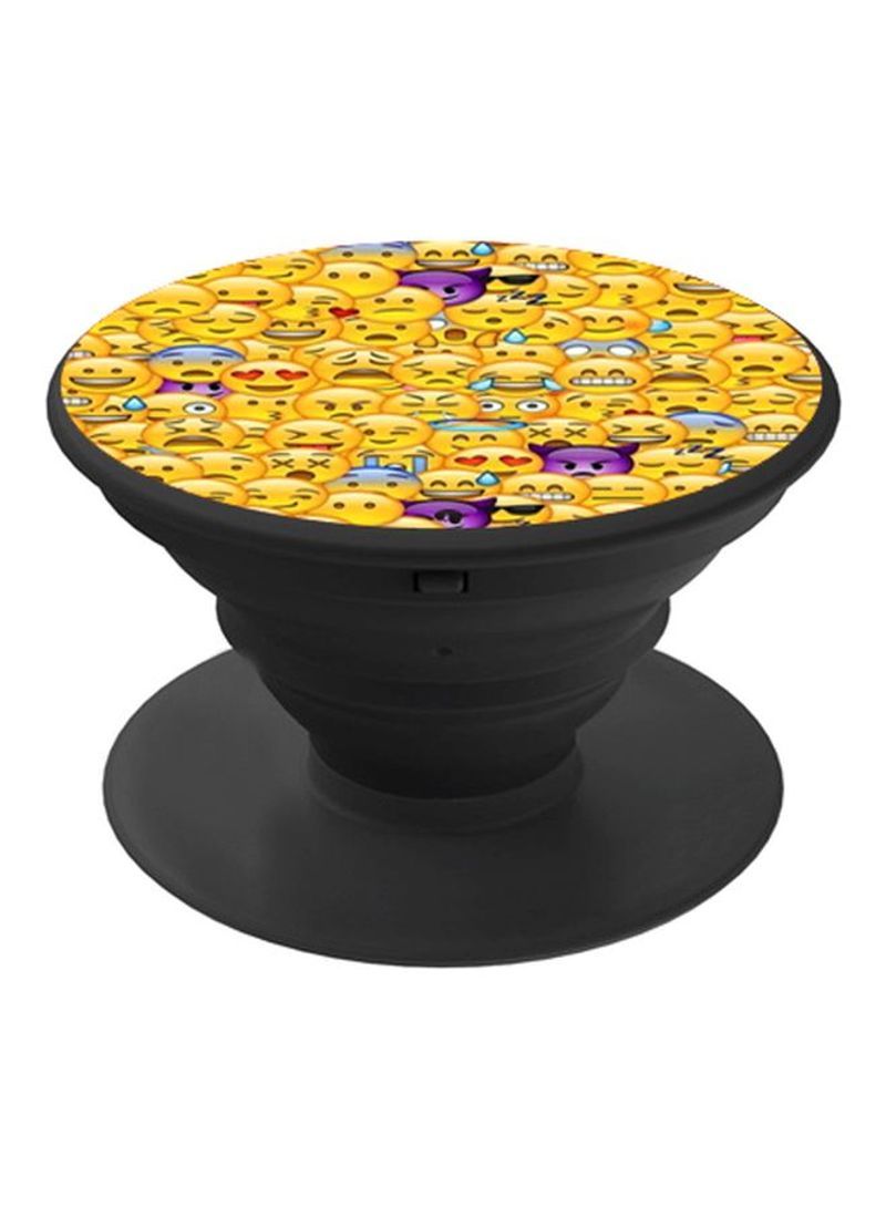 RKN Printed Pop Socket Yellow/Purple/Black - Image 1
