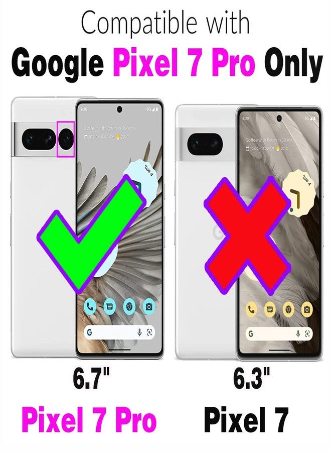 Asuwish Phone Case for Google Pixel 7 Pro 5G Wallet Cover with Screen Protector and Wrist Strap Lanyard RFID Credit Card Holder Ring Stand Cell Accessories Pixel7Pro Pixel7 XL Seven 7Pro 6.7 Women Men Blue - Image 2
