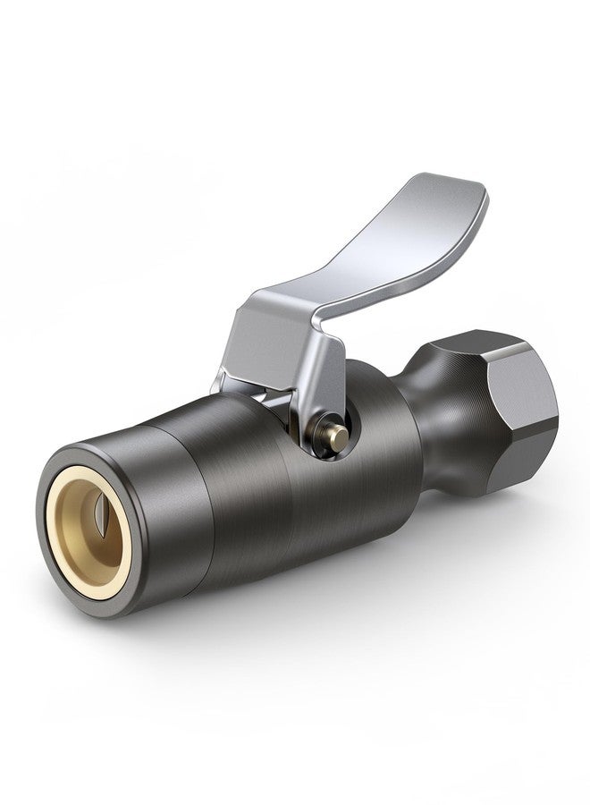 AstroAI Air Chuck, No Air Leakage Double Jaws Lock on Tire Chuck, Open Flow Heavy Duty Brass and Stainless Steel Air Chuck with Clips for Inflator Gauge Compressor Accessories - Image 1