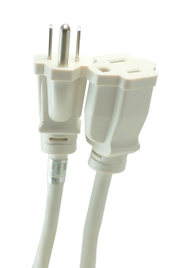 Woods 277563 Outdoor Extension Power Block, Weatherproof with Reinforced Blades, Heavy Duty Vinyl Jacket, Durable Cord, Tangle Free, 8-Foot, White - Image 1