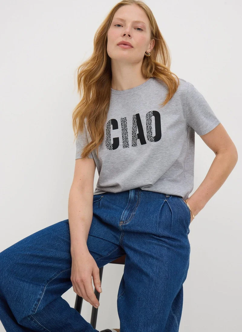 Matalan Grey Ciao T-Shirt