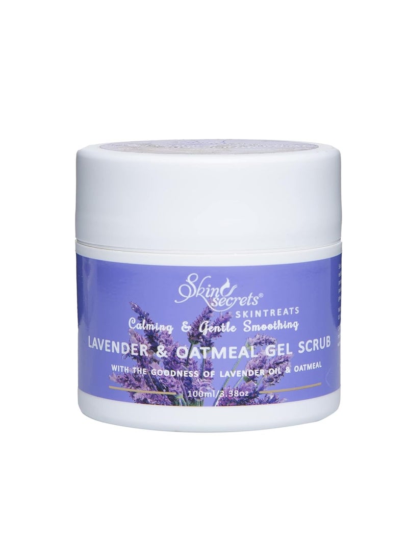 Skin Secrets Lavender Oatmeal Gel Scrub with Lavender Oil 100gm Paraben Silicone Free - Image 2