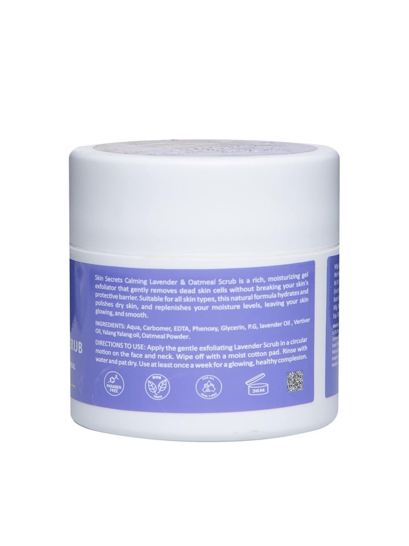 Skin Secrets Lavender Oatmeal Gel Scrub with Lavender Oil 100gm Paraben Silicone Free - Image 3