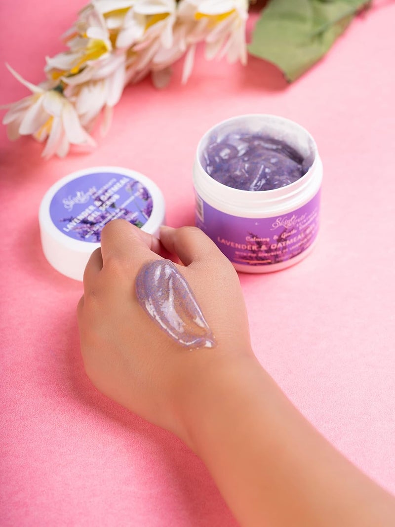 Skin Secrets Lavender Oatmeal Gel Scrub with Lavender Oil 100gm Paraben Silicone Free - Image 4