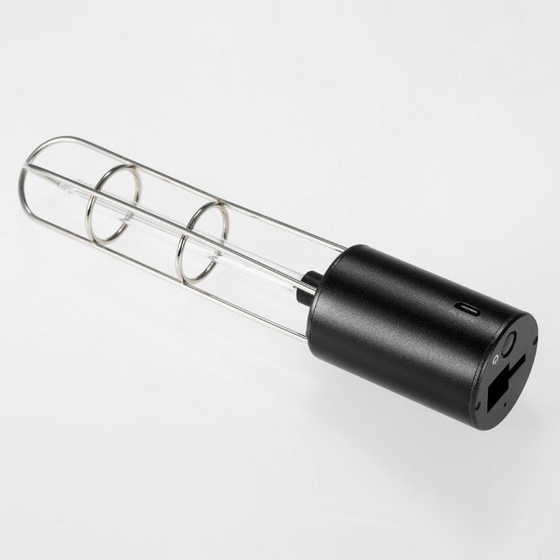 Rechargeable UV Sterilizer Light Air Purifier DC5V + UV Germicidal Lamp Portable Light for Car Kitchen Toilet Cabinet Black - Image 4