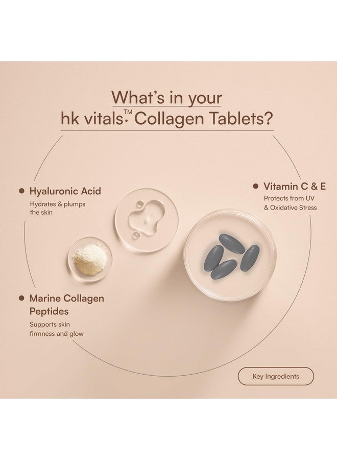 HEALTHKART أقراص كولاجين هيلث كارت hk فيتالز (90 قرص) | 3000 ملغ | ببتيدات كولاجين بحرية | فيتامين C و E و البيوتين مع ببتيدات مهدرجة - Image 4