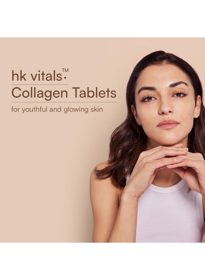 HEALTHKART أقراص كولاجين هيلث كارت hk فيتالز (90 قرص) | 3000 ملغ | ببتيدات كولاجين بحرية | فيتامين C و E و البيوتين مع ببتيدات مهدرجة - Image 3