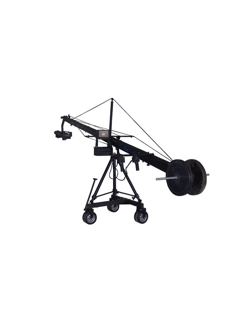 E-IMAGE Broadcast Equipment Jimmy Jib Super Plus 3-wheel Camera Crane 10m - Image 2