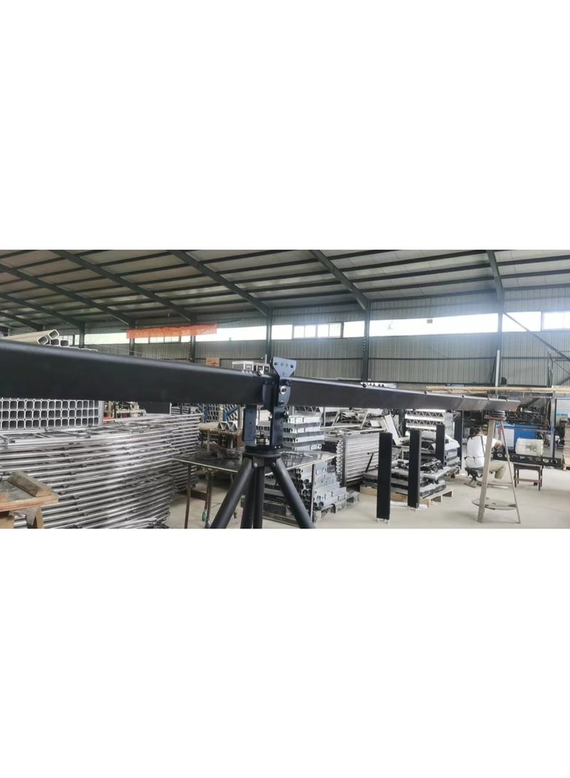 E-IMAGE Broadcast Equipment Jimmy Jib Super Plus 3-wheel Camera Crane 10m - Image 5