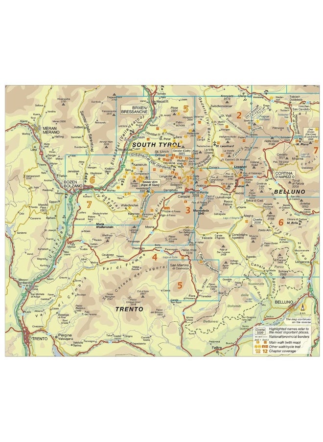 Dolomites Sunflower Walking Guide Vol 1 - North and West: 35 long and short walks with detailed maps and GPS covering North and West including Scillar/Schlern and Catinaccio/Rosengarten  - Image 1