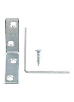 ACE 4-Piece Zinc L-Corner Brackets Silver 5.1 x 1.6 cm 5290127  - Image 2
