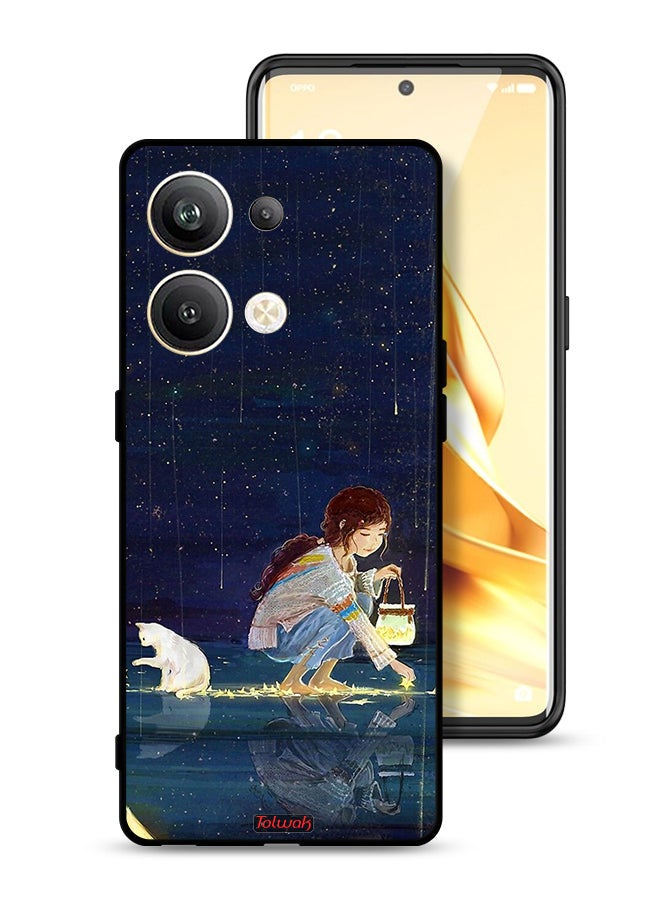 Tolwak Oppo Reno9 Pro Plus 5G Protective Case Cover Collecting Stars Art - Image 1