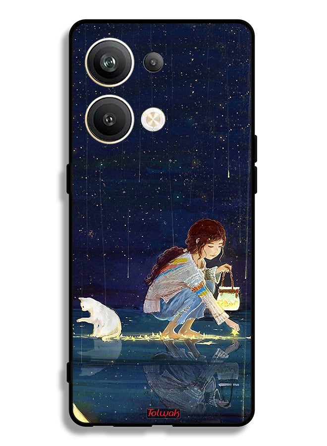 Tolwak Oppo Reno9 Pro Plus 5G Protective Case Cover Collecting Stars Art - Image 2