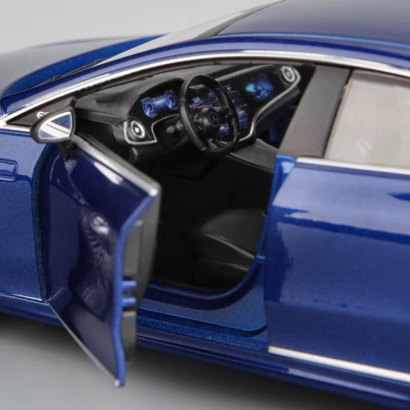 Maisto Merck Figure 1:27 Mercedes-Benz EQS New Energy Vehicle Simulation Alloy Model (dark gray) - Image 4