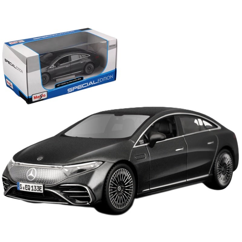 Maisto Merck Figure 1:27 Mercedes-Benz EQS New Energy Vehicle Simulation Alloy Model (dark gray) - Image 1
