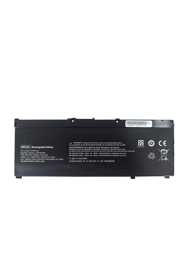 Terabyte SR03XL Laptop COMPATIBLE FOR HP Pavilion 15-CX 17-CD 15-CB 15T-CB000 15T-CX0000 17T-CD000 17T-CD100 SR03052XL-PL HSTNN-DB8Q HSTNN-IB8L L08934-2B1 L08934-1B1 L08934-2C1 TPN-Q194 TPN-C133 TPN-C134 - Image 1