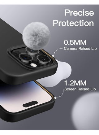 iPhone 14 Pro Case Liquid Silicone Anti Scratch Anti Fingerprint Soft Silky Touch Shockproof Protective Cover for Apple iPhone 14 Pro - view 3