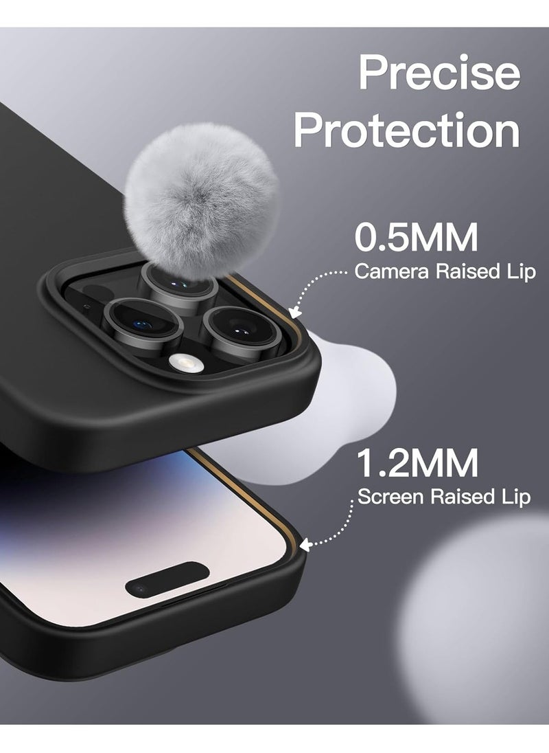 BORTONY iPhone 14 Pro Case Liquid Silicone Anti Scratch Anti Fingerprint Soft Silky Touch Shockproof Protective Cover for Apple iPhone 14 Pro  - Image 3