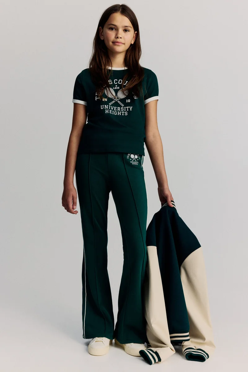 H&M Flared crease-leg joggers