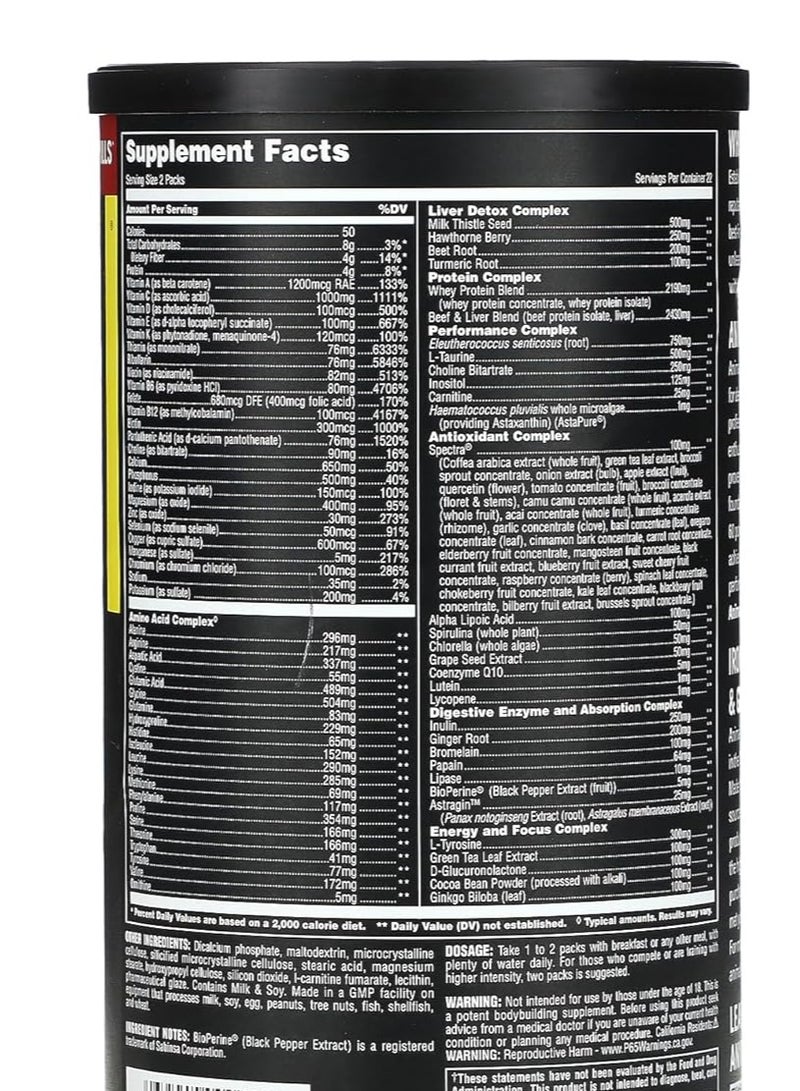 ANIMAL Pak Ultimate Foundation Pill Packs 44 Packs - Image 2