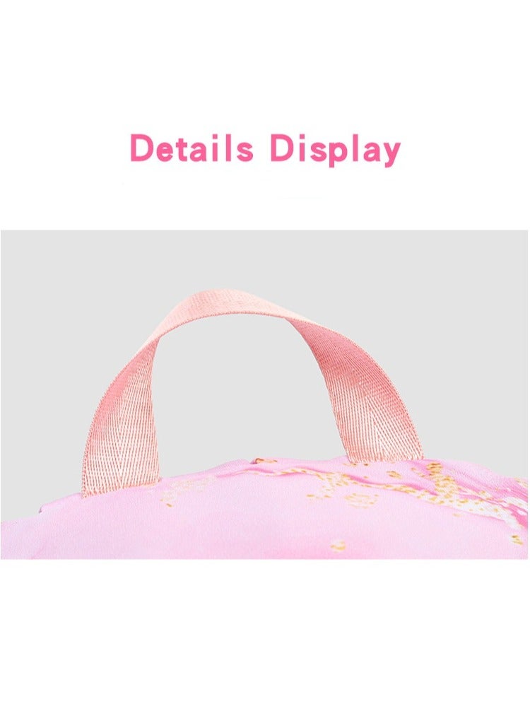 ستيتش حقيبة مدرسية مقاومة للماء بتصميم رمال متحركة ذهبية اللون من ستيتش، مناسبة للمرحلة الابتدائية والإعدادية، حقيبة ظهر للسفر للشباب، مقاس 31*43*15 سم، حقيبة غداء مقاس 27*20*20 سم، حقيبة أقلام رصاص، طقم من ثلاث قطع - Image 4