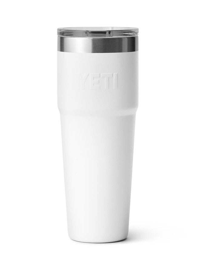 YETI Rambler Stackable Pint, Vacuum Insulated, Stainless Steel with MagSlider Lid, White - Image 5