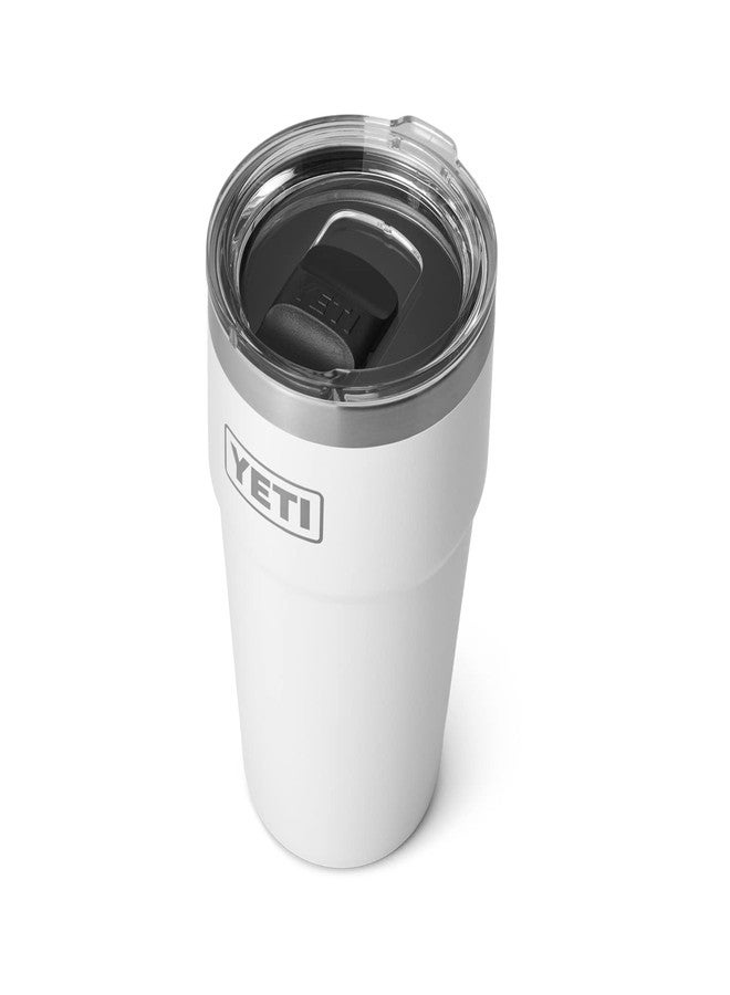 YETI Rambler Stackable Pint, Vacuum Insulated, Stainless Steel with MagSlider Lid, White - Image 1