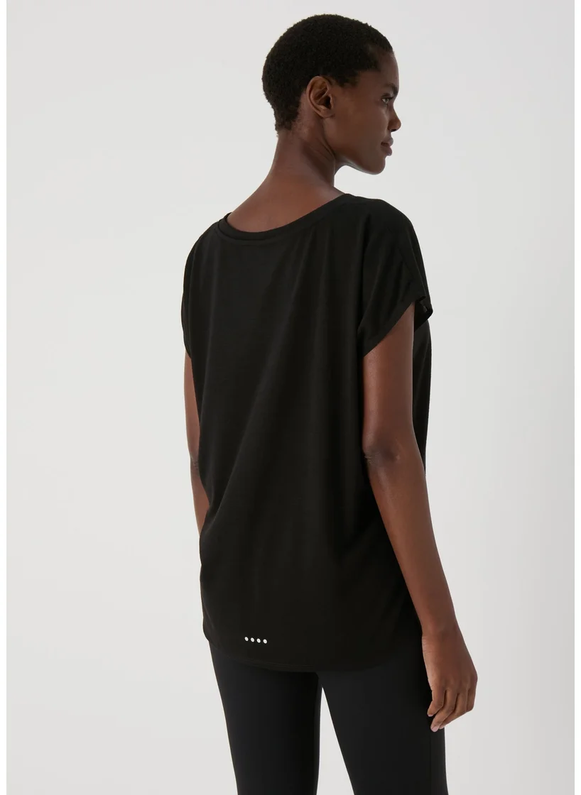 Matalan Black V Neck T Shirt