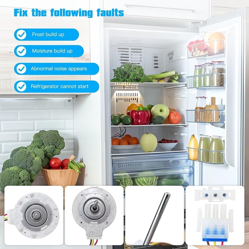 Upgraded Refrigerator Evaporator Fan Motor Compatible with Frigidaire FGSS2635TFA FGSS2635TFB FGSS2635TP7 FGSS2635TP8 - Image 3