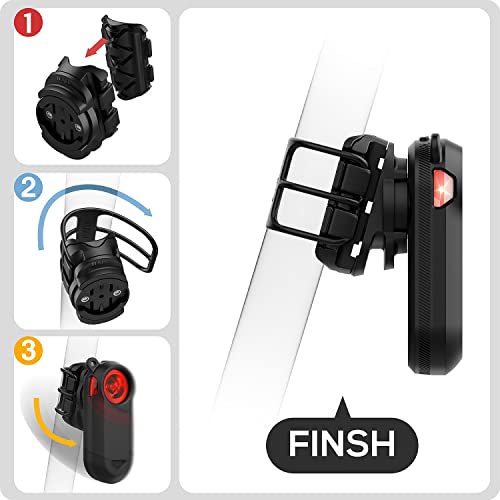 TUSITA حامل مقعد الدراجة TUSITA متوافق مع Garmin Varia RTL510 RTL515 RVR315، رادار الرؤية الخلفية - متوافق مع المقعد الدائري، على شكل D، ومقعد هوائي - Image 3