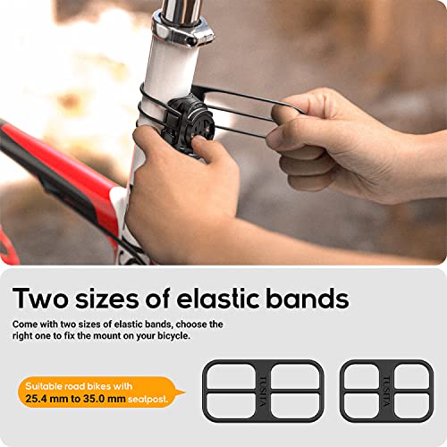 TUSITA حامل مقعد الدراجة TUSITA متوافق مع Garmin Varia RTL510 RTL515 RVR315، رادار الرؤية الخلفية - متوافق مع المقعد الدائري، على شكل D، ومقعد هوائي - Image 5