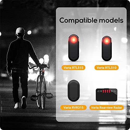 TUSITA حامل مقعد الدراجة TUSITA متوافق مع Garmin Varia RTL510 RTL515 RVR315، رادار الرؤية الخلفية - متوافق مع المقعد الدائري، على شكل D، ومقعد هوائي - Image 2