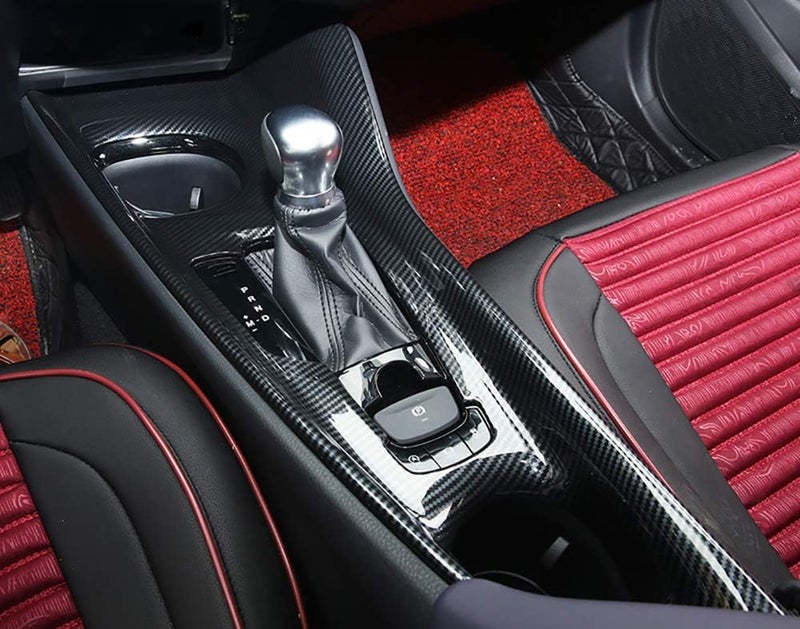 KADORE Interior Gear Shift Panel Cover Trim Frame for Toyota C-HR 2018-2021 - Carbon Fiber Style - Image 1