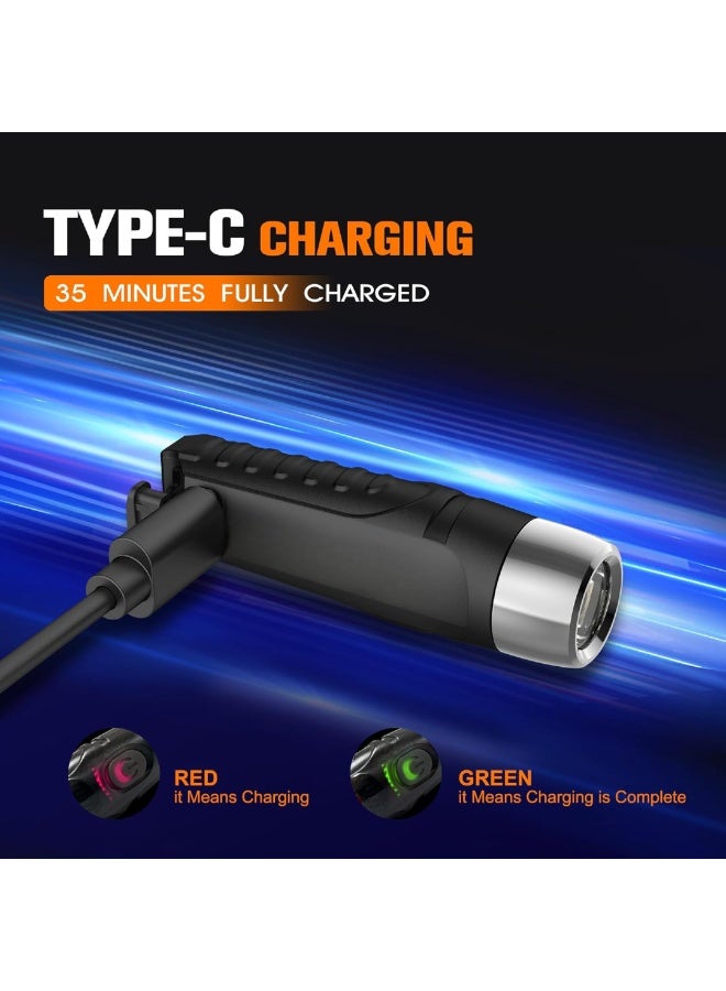 Keychain Flashlight, Rechargeable High Lumen EDC Flashlight, Portable Multifunction Super Bright COB Light, Lightweight And Durable Mini Flashlight, (1pc, Fluorescent White) - Image 4