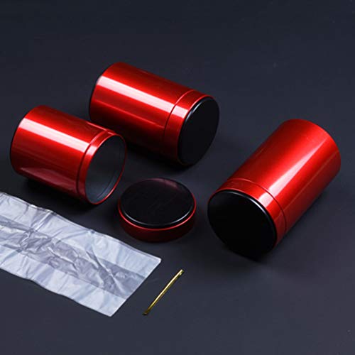 EXCEART 3PCS Stainless steel canister sets cereal container great for sugar coffee tea flour storage (Red) - Image 4