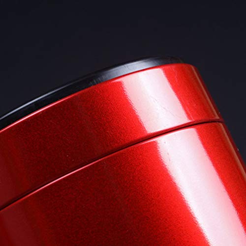 EXCEART 3PCS Stainless steel canister sets cereal container great for sugar coffee tea flour storage (Red) - Image 3