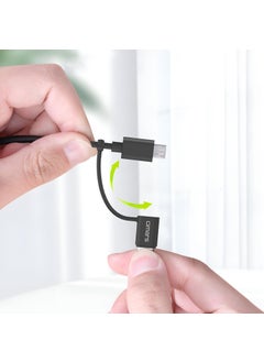 omars 2 in 1 Type-C Micro USB Charging and Data Cable 1.2 Meter  - Image 3