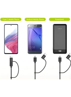 omars 2 in 1 Type-C Micro USB Charging and Data Cable 1.2 Meter  - Image 4