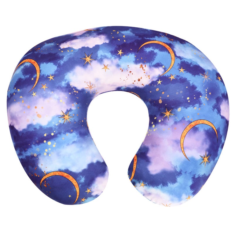 DILIMI Nursing Pillow Cover Stretchy Removable Cover for Breastfeeding Pillows, Ultra Soft Comfortable Slipcover for Baby Girl and Boy, Moon - Image 1