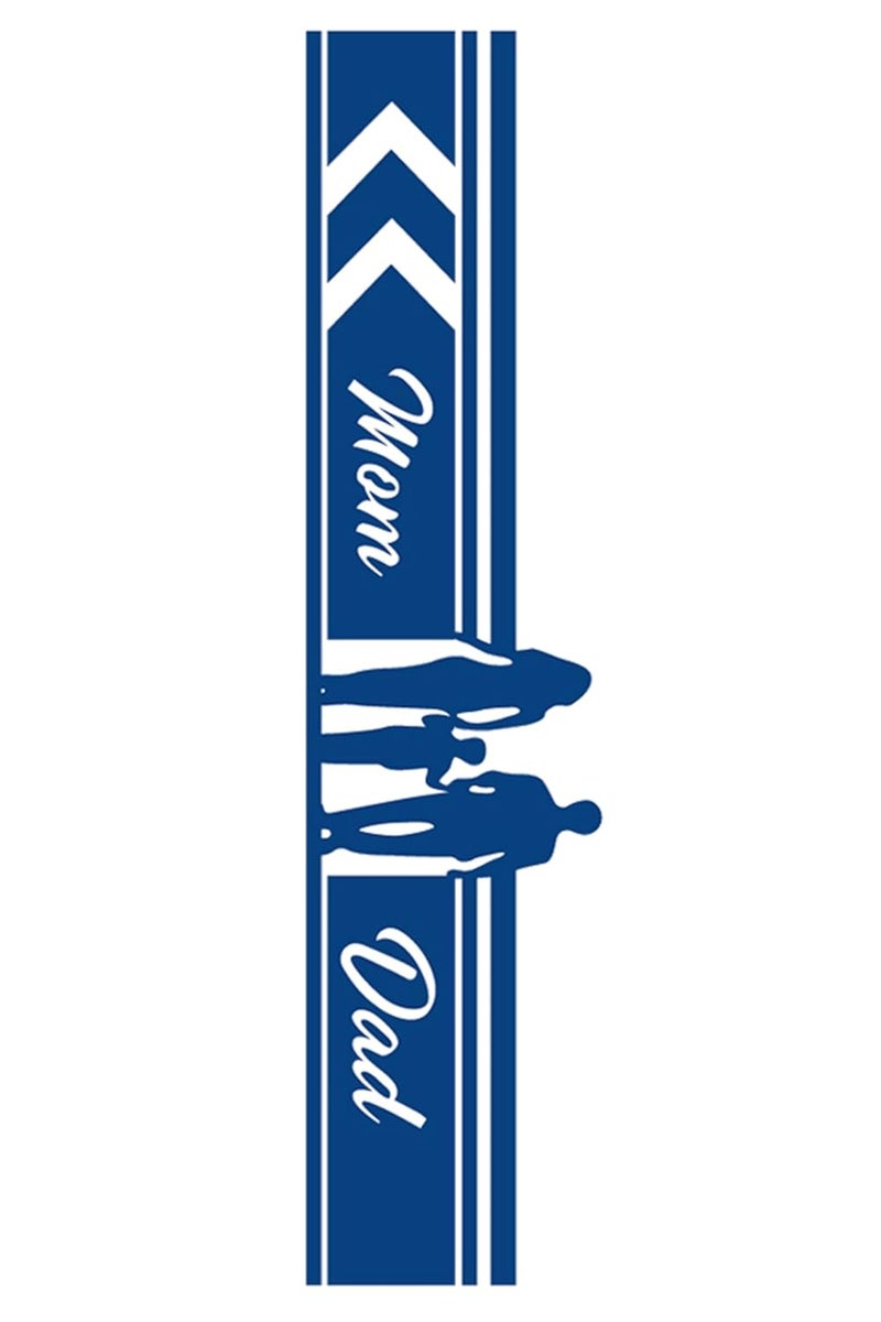 Semipermanent Temporary Tattoo Stickers 2025 days Lifespan For Men Women Boys Girls Waterproof 3D Realistic Arm Band Hand Compass Tatto Sticker Blue Coloured Temp Watertransfer Temporary Fashion Arm Band Tattoo Navy Blue Mom Dad Design Stylish Forearm Body Art Size24X63cm GZBH030 - Image 5