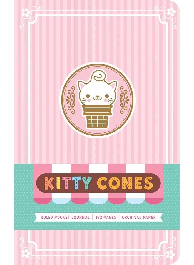 Kitty Cones Ruled Pocket Journal 