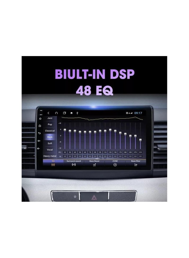 SHEZA STAR Android Car Stereo for Mitsubishi Lancer 2007 To 2017 4GB RAM 64GB ROM Support Apple Carplay, Mirror-Link Wi-Fi BT, Radio GPS Navigation, 10 Inch IPS Touch Screen with Backup Camera Included - Image 5