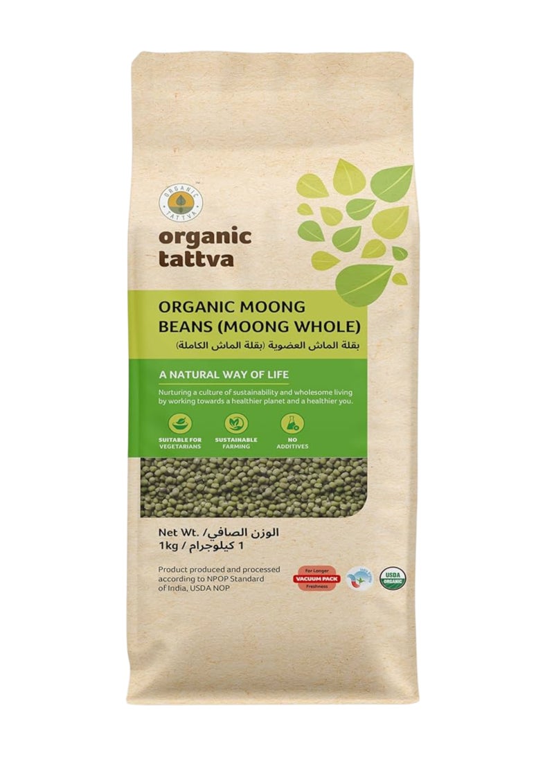 Organic Tattva Organic Moong Whole Green Gram - Image 1