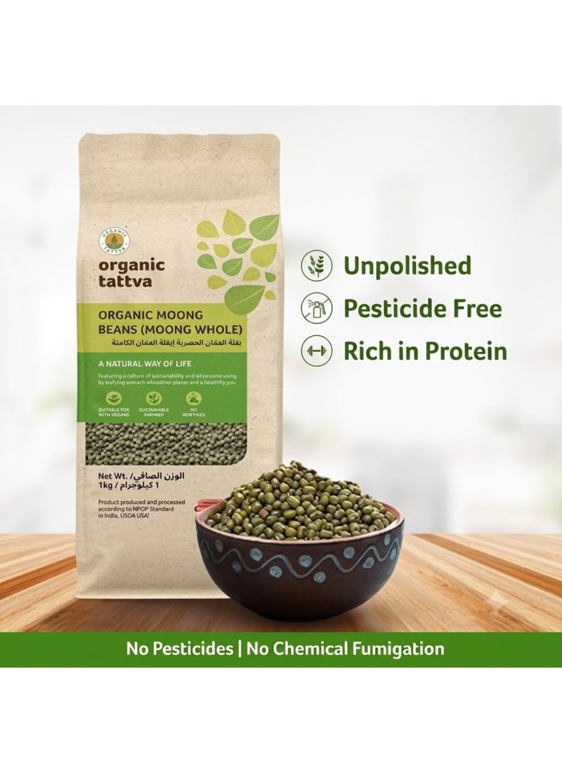Organic Tattva Organic Moong Whole Green Gram - Image 2