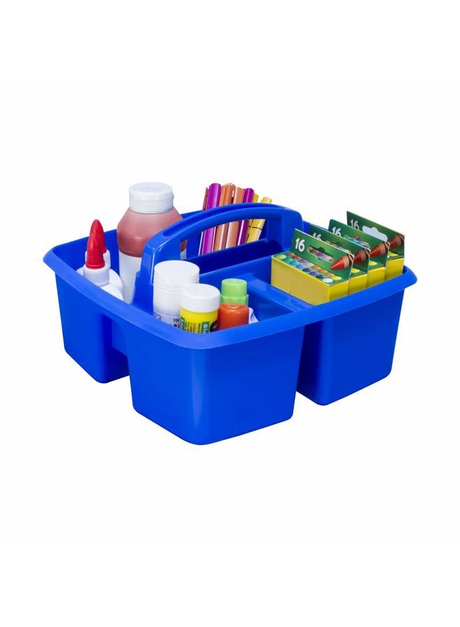 Storex 3-Compartment Small Caddy – Multipurpose Classroom Organizer with Handle, Assorted STEAM Colors, 6-Pack (00940A06C) - Image 5