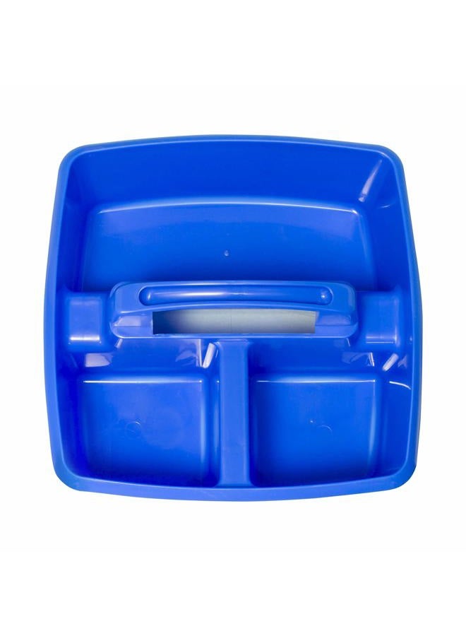 Storex 3-Compartment Small Caddy – Multipurpose Classroom Organizer with Handle, Assorted STEAM Colors, 6-Pack (00940A06C) - Image 2