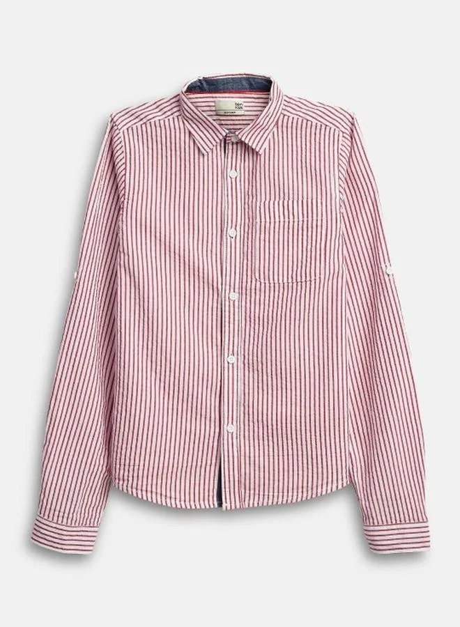 Bonkids Boy's Multicolour 100% Cotton Printed Regular Fit Shirt
