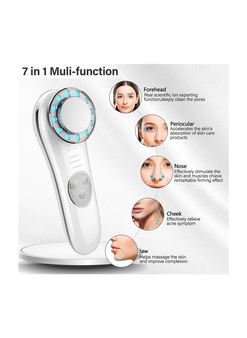 Generic Facial Massager, 7 in 1 Skin Care Tools, Facial Machine Skin Care for Face Neck, Face Lifting Machine, Galvanic Facial Machine, Face Tightening Machine, for Skin High Frequency Facial Machine  - Image 4
