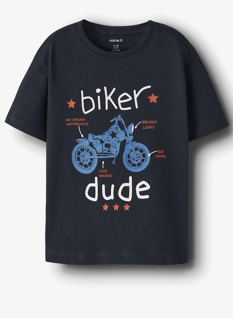 NAME IT Kids Graphic Crew Neck T-Shirt - Image 5
