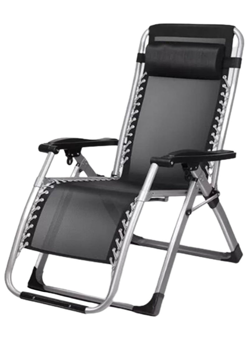 Camping Chair Foldable Reclining Lounge Chair Outdoor Beach Chair Relaxing Chair Modern Leisure Recliner Chair Comfortable Sun Loungers Side Garden Chair for Patio Balcony Pool Garden